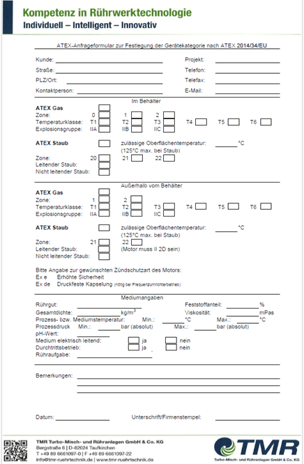 Bild - Formular Rührwerktechnologie